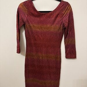 Charlotte Russe Metallic Body Con Dress